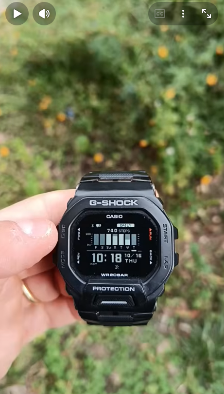 Running with my Casio GBD200 short